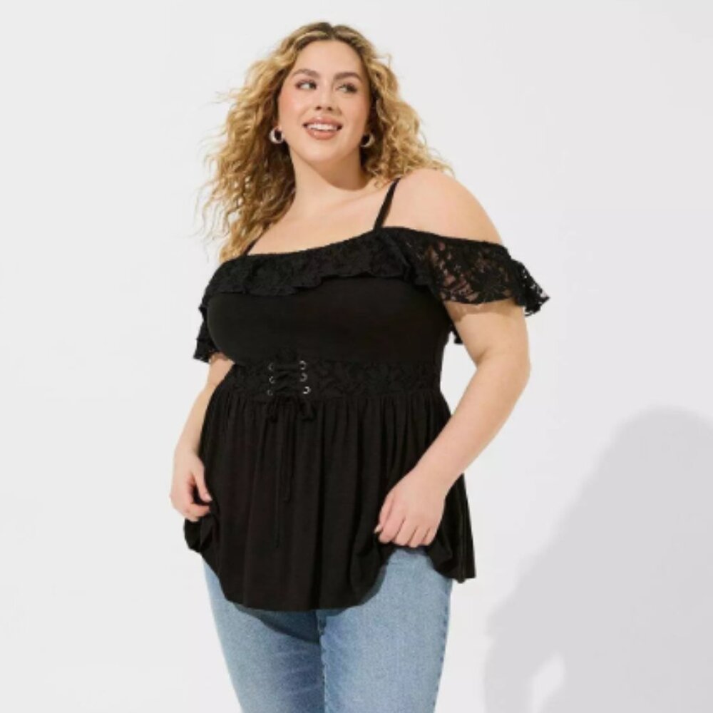 NWT Vintage Slub Corset Waist Babydoll Cami ~ Size 3